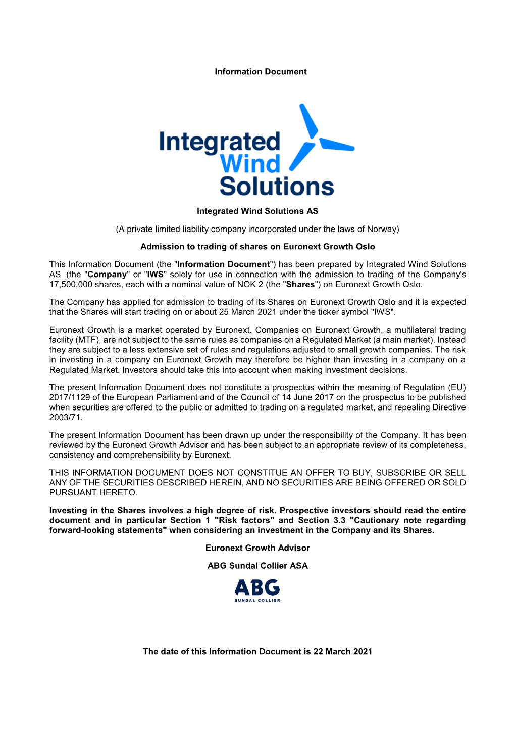 Integrated Wind Solutions AS