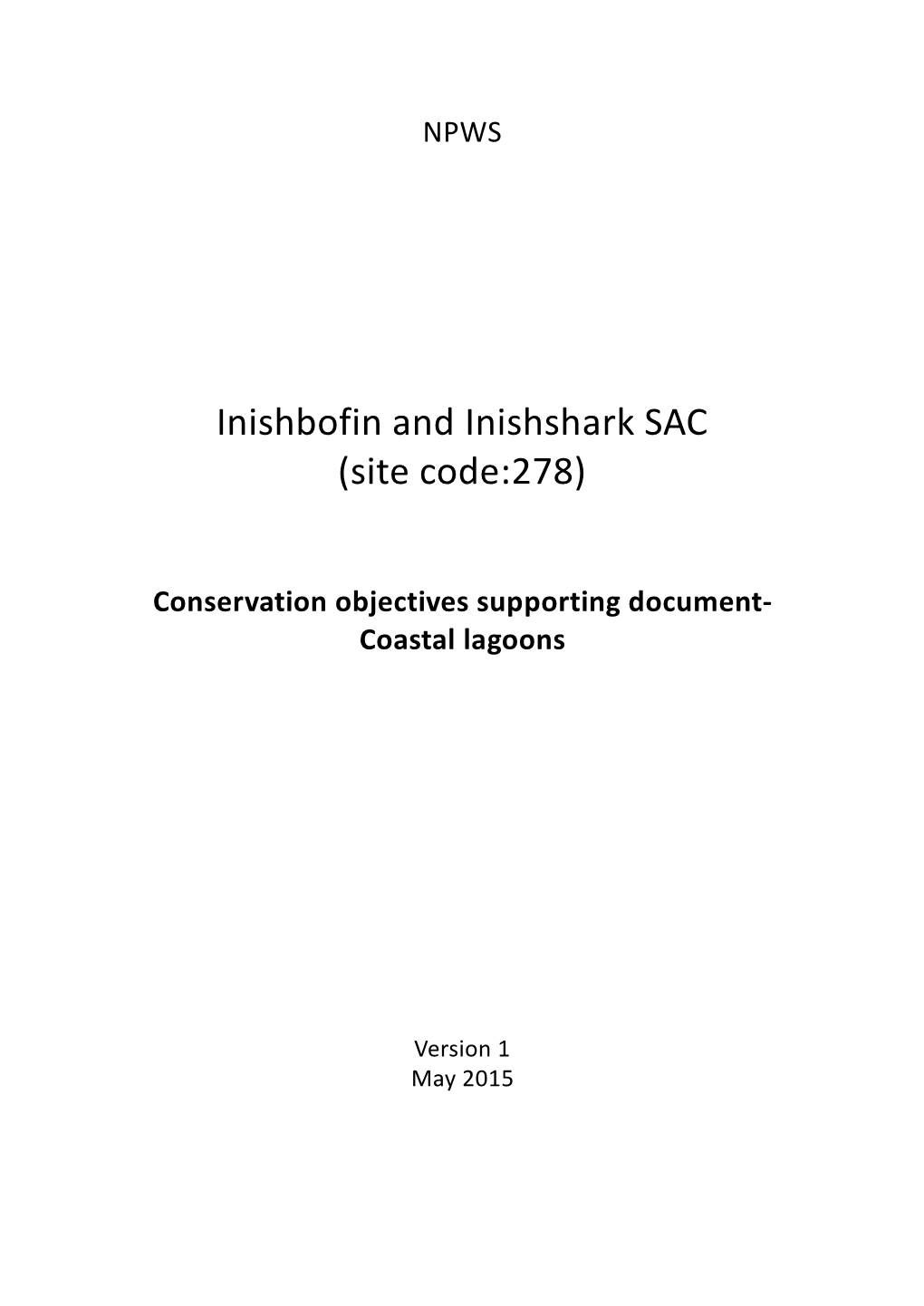 Inishbofin and Inishshark SAC (Site Code:278)