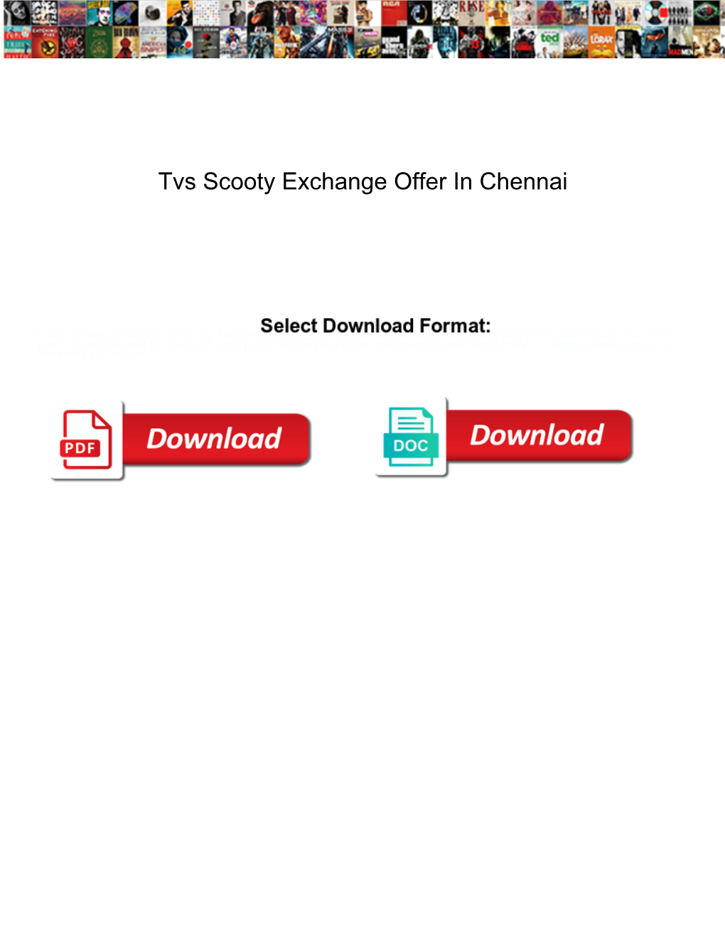 Tvs Scooty Exchange Offer in Chennai