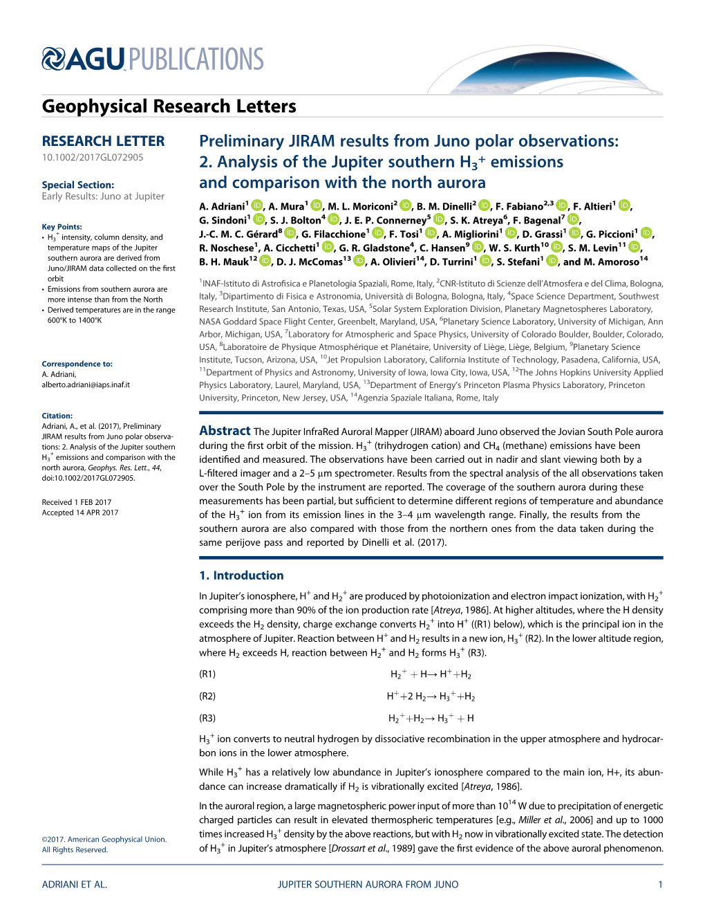 Preliminary JIRAM Results from Juno Polar Observations: 2. Analysis Of