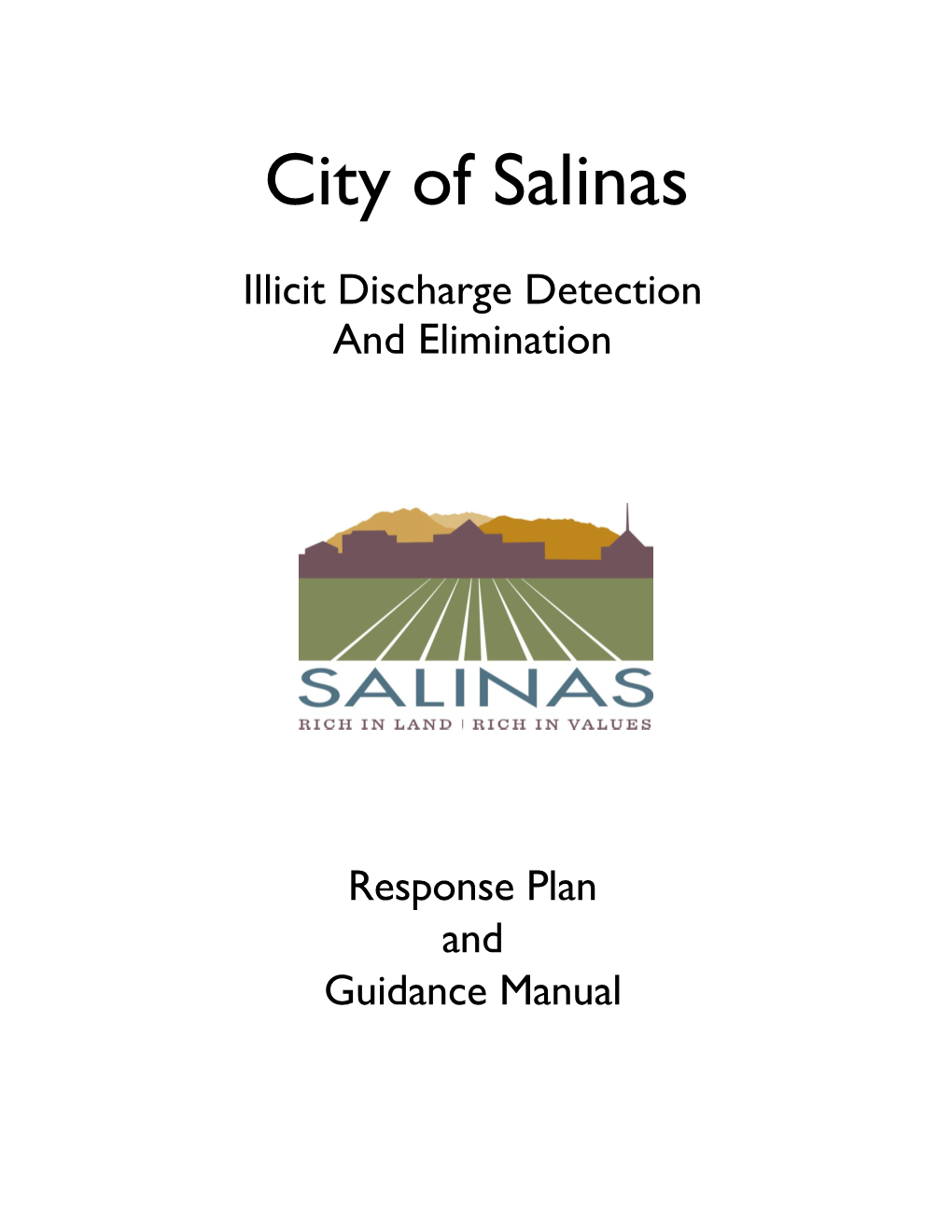 Illicit Discharge Detection and Elimination