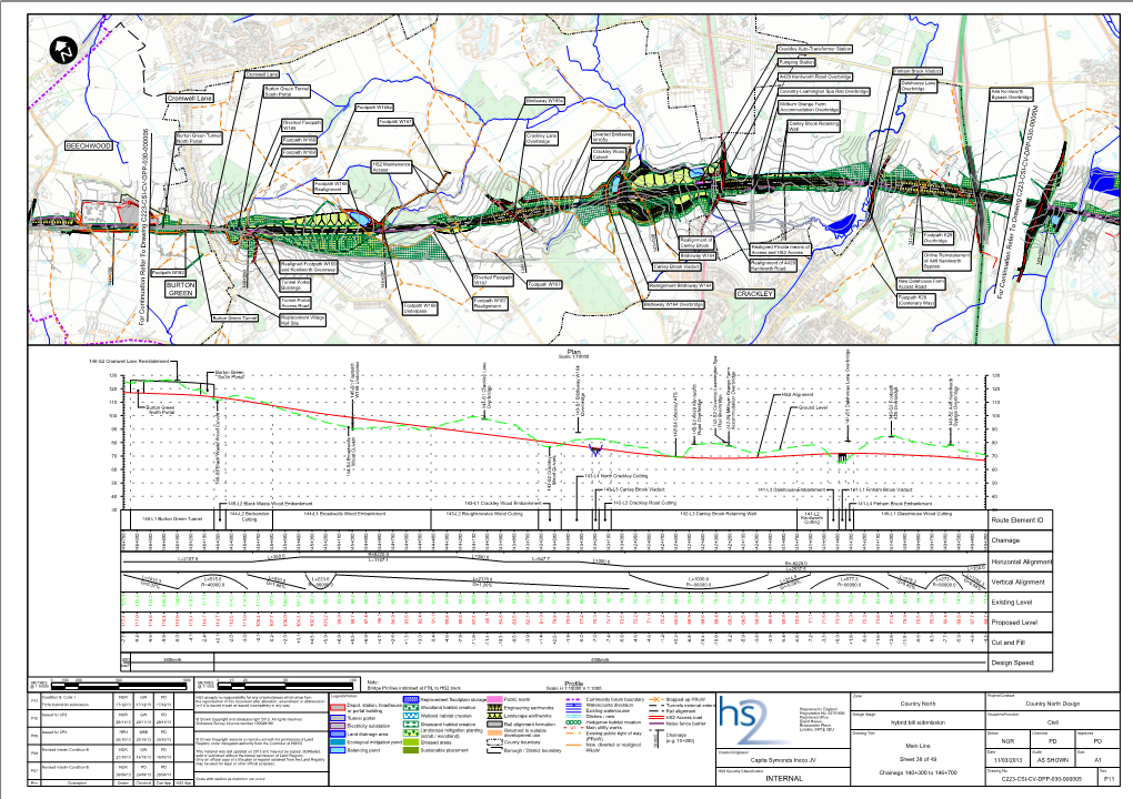 INTERNAL C223-CSI-CV-DPP-030-000005 P11 Rev Description Drawn Checked Con App HS2 App