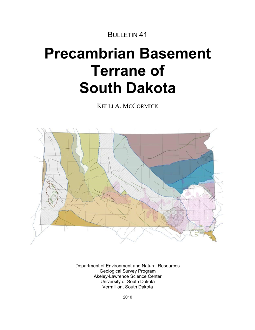 Precambrian Basement Terrane of South Dakota