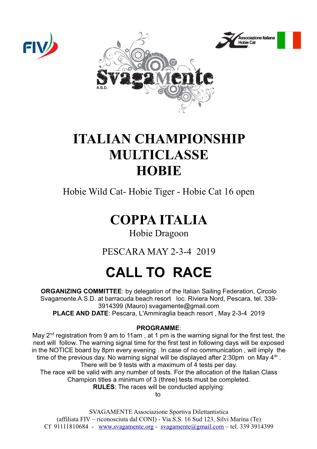 Italian Championship Multiclasse Hobie Coppa