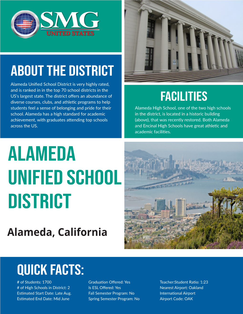 Alameda Unified School District Is Very Highly Rated, and Is Ranked in in the Top 70 School Districts in the US's Largest State