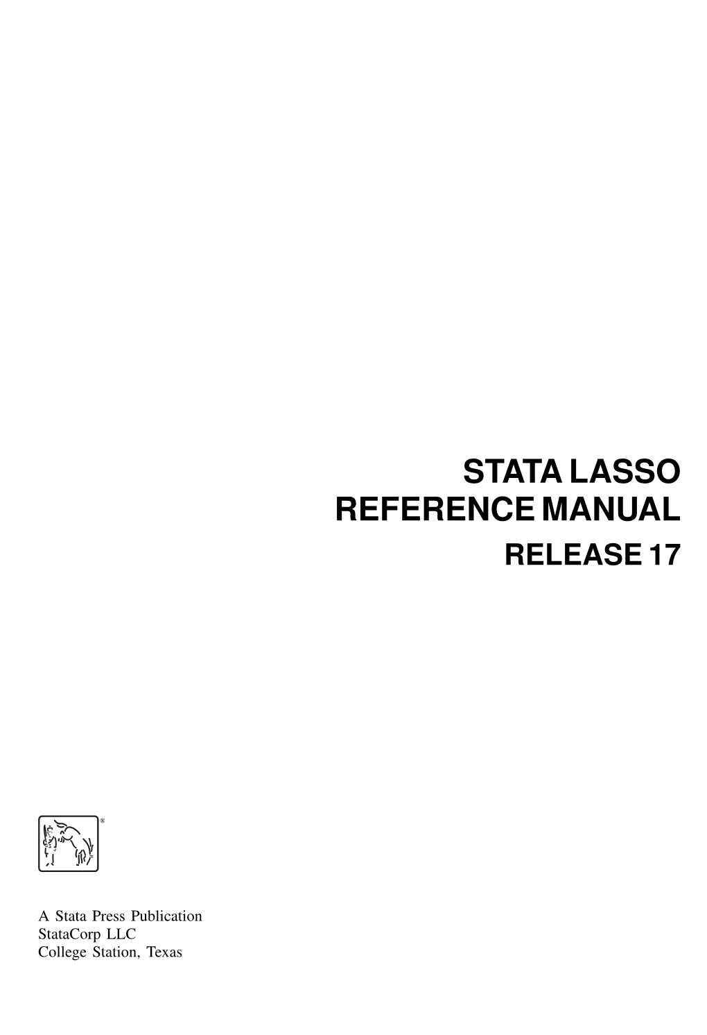 Lasso Reference Manual Release 17