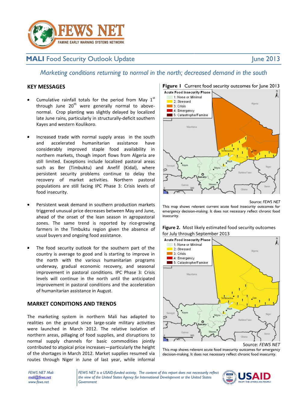 COUNTRY Food Security Update