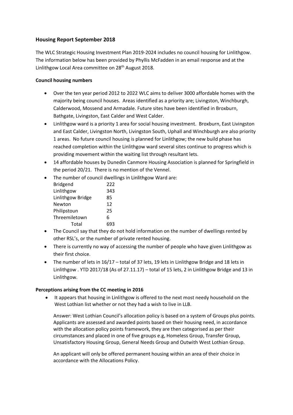 Housing Report September 2018