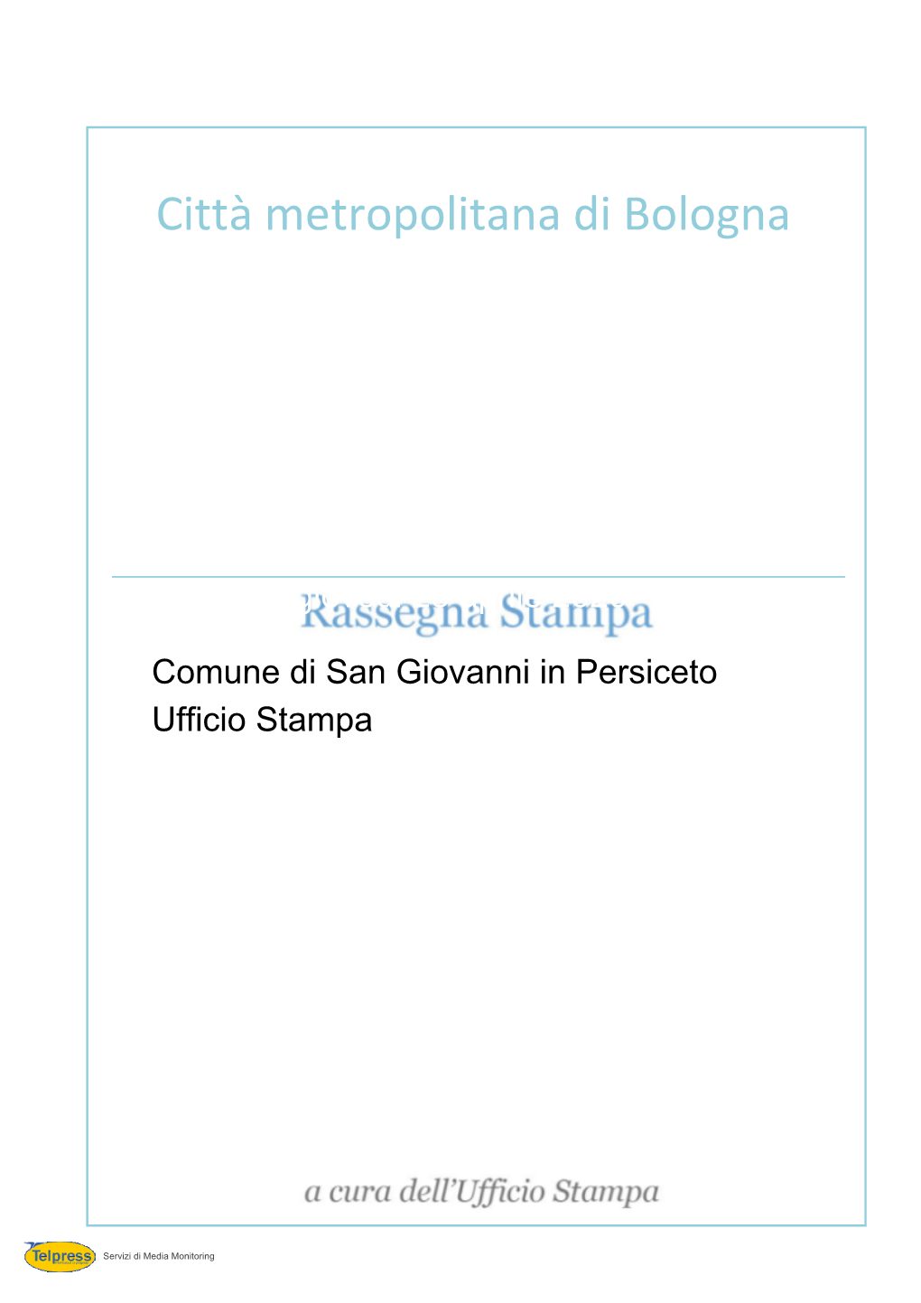 Rassegna Stampa Del 23 Aprile 2020