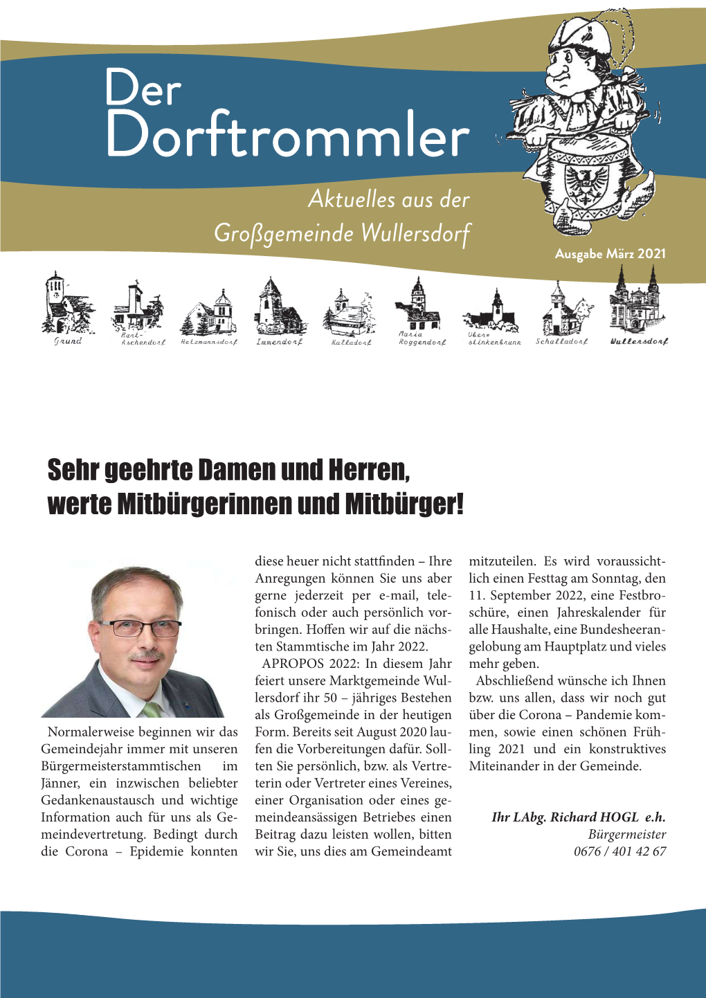 Dorftrommler Aktuelles Aus Der Großgemeinde Wullersdorf Ausgabe März 2021