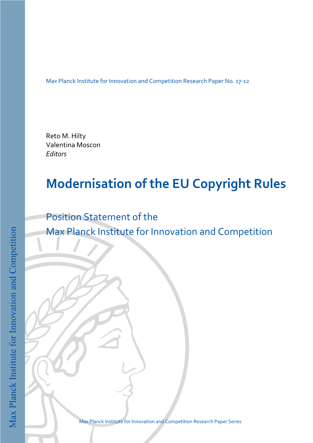 Modernisation of the EU Copyright Rules