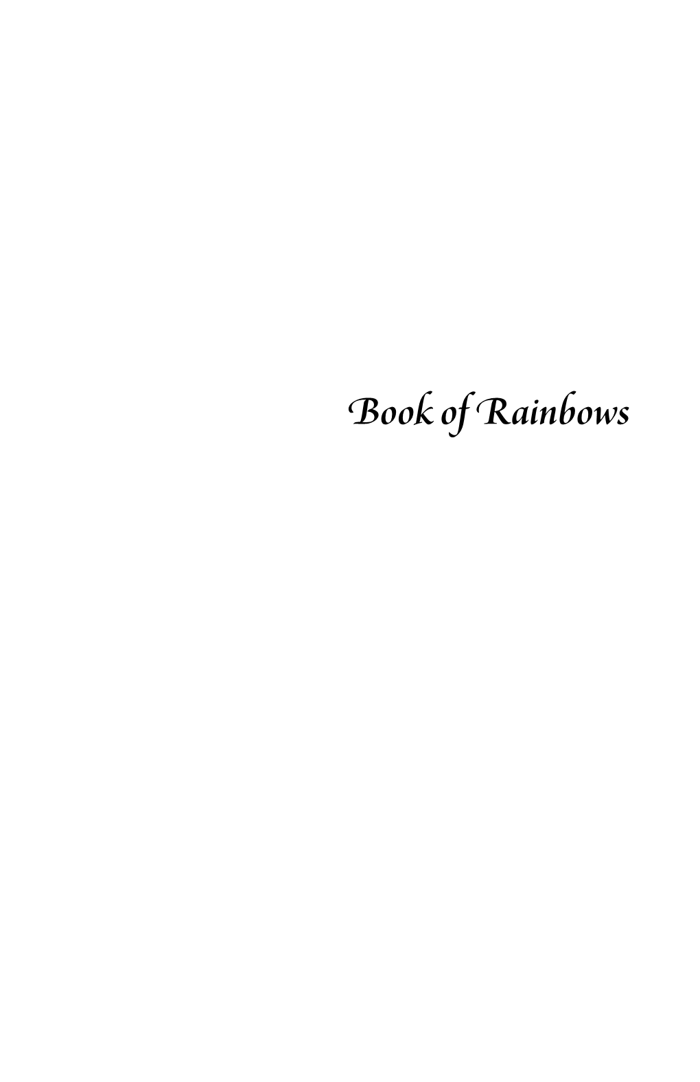 Book of Rainbows