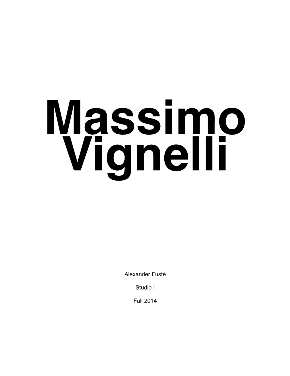 Massimo Vignelli