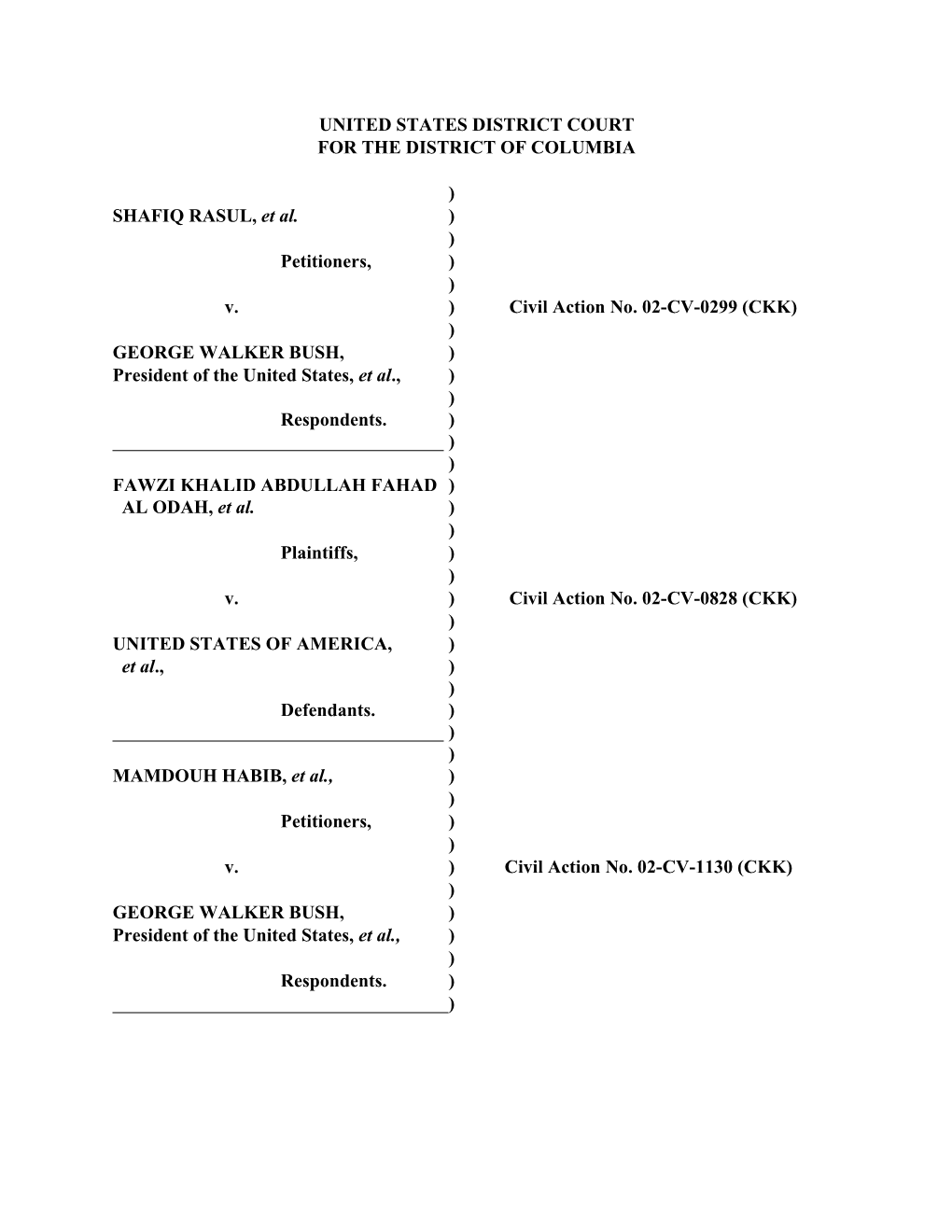 United States District Court for the District of Columbia