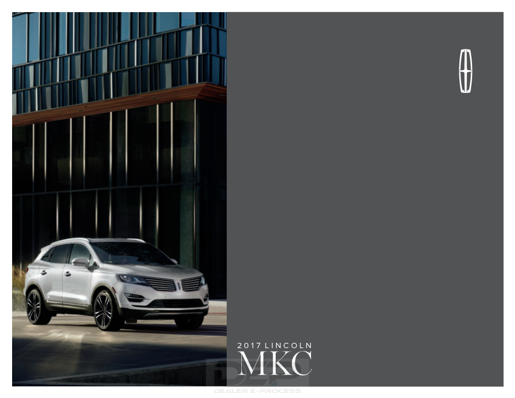 2017 Lincoln MKC Brochure