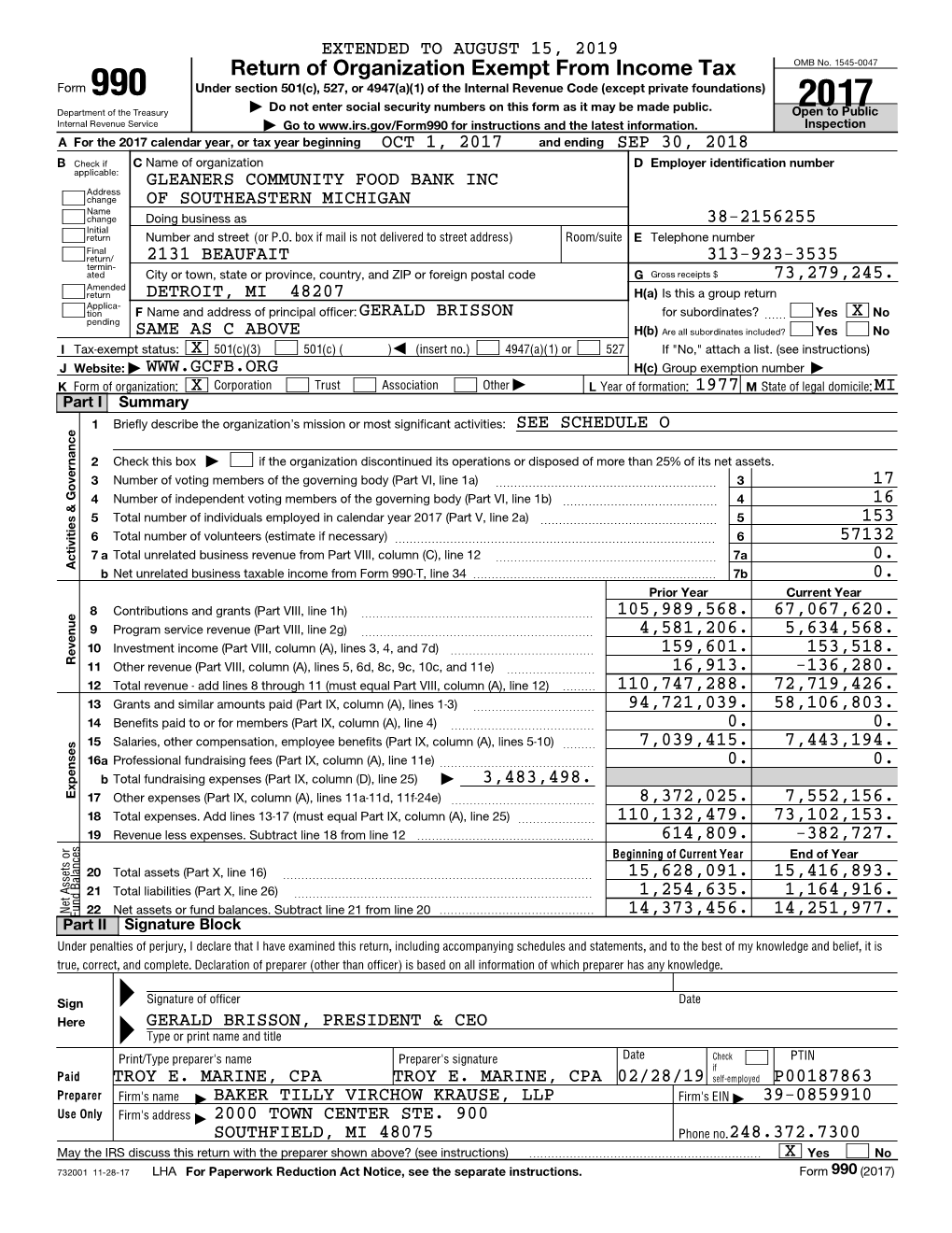 Return of Organization Exempt from Income Tax OMB No