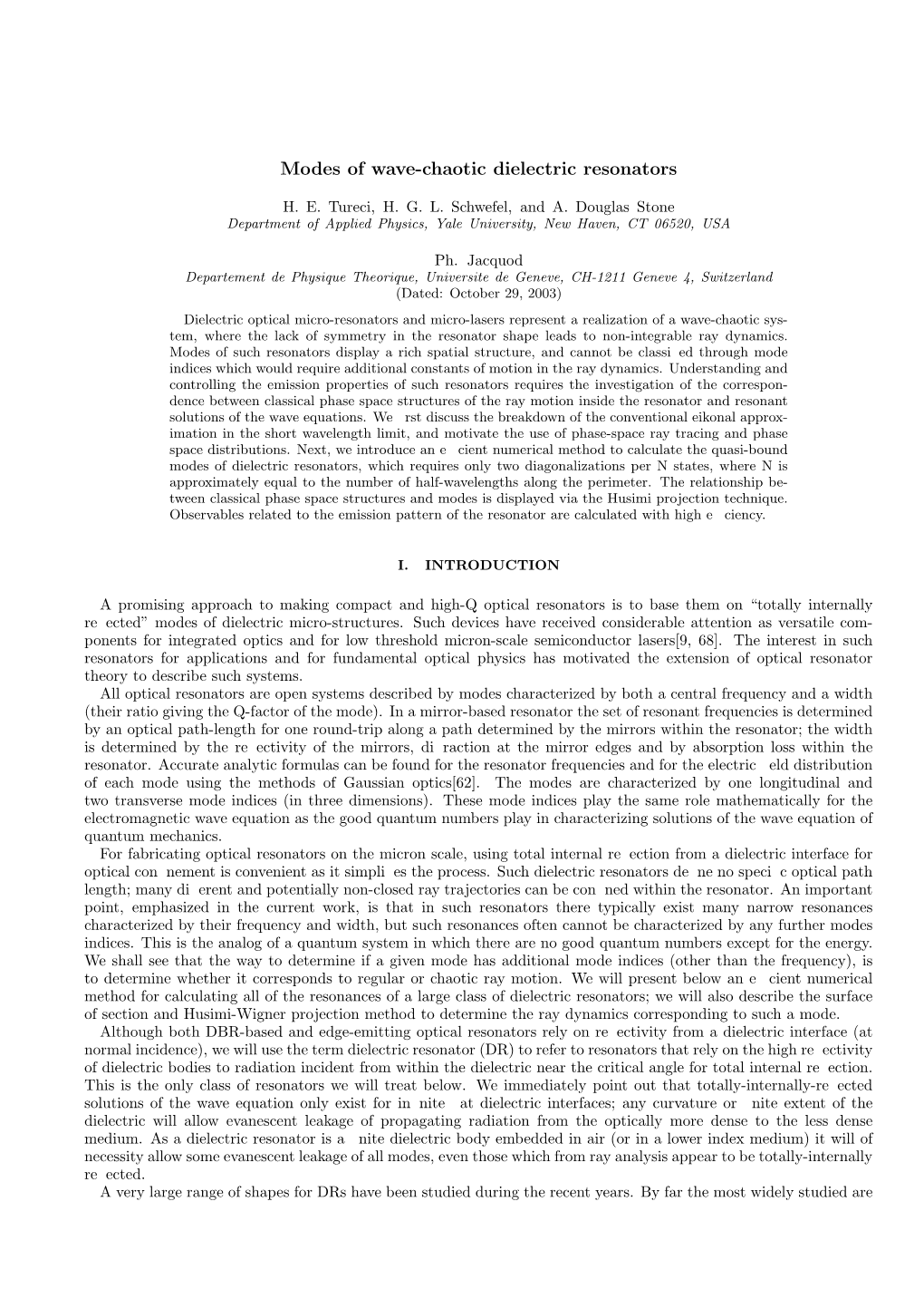 Modes of Wave-Chaotic Dielectric Resonators