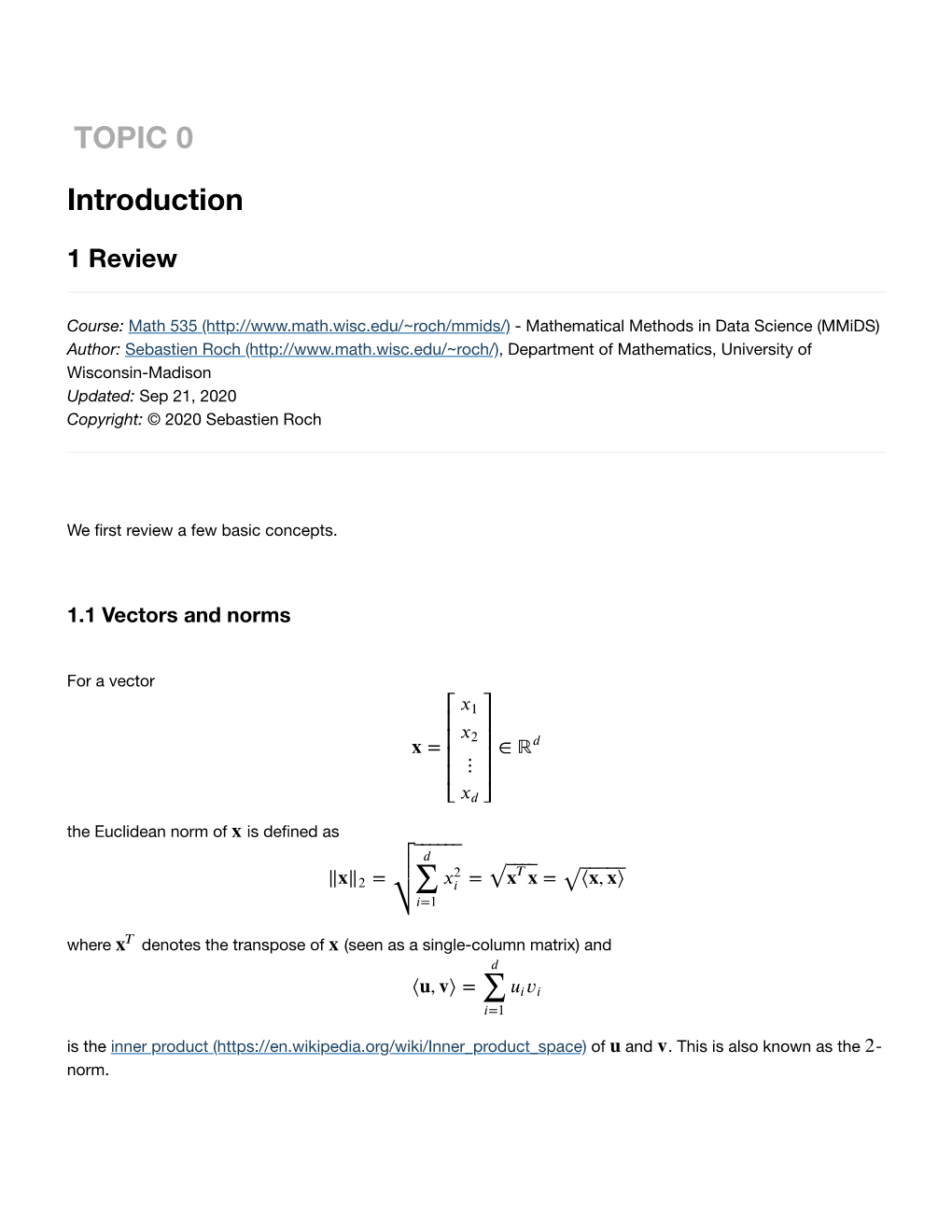 TOPIC 0 Introduction