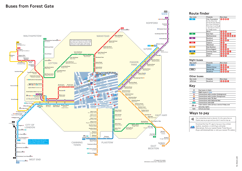 Buses from Forest Gate