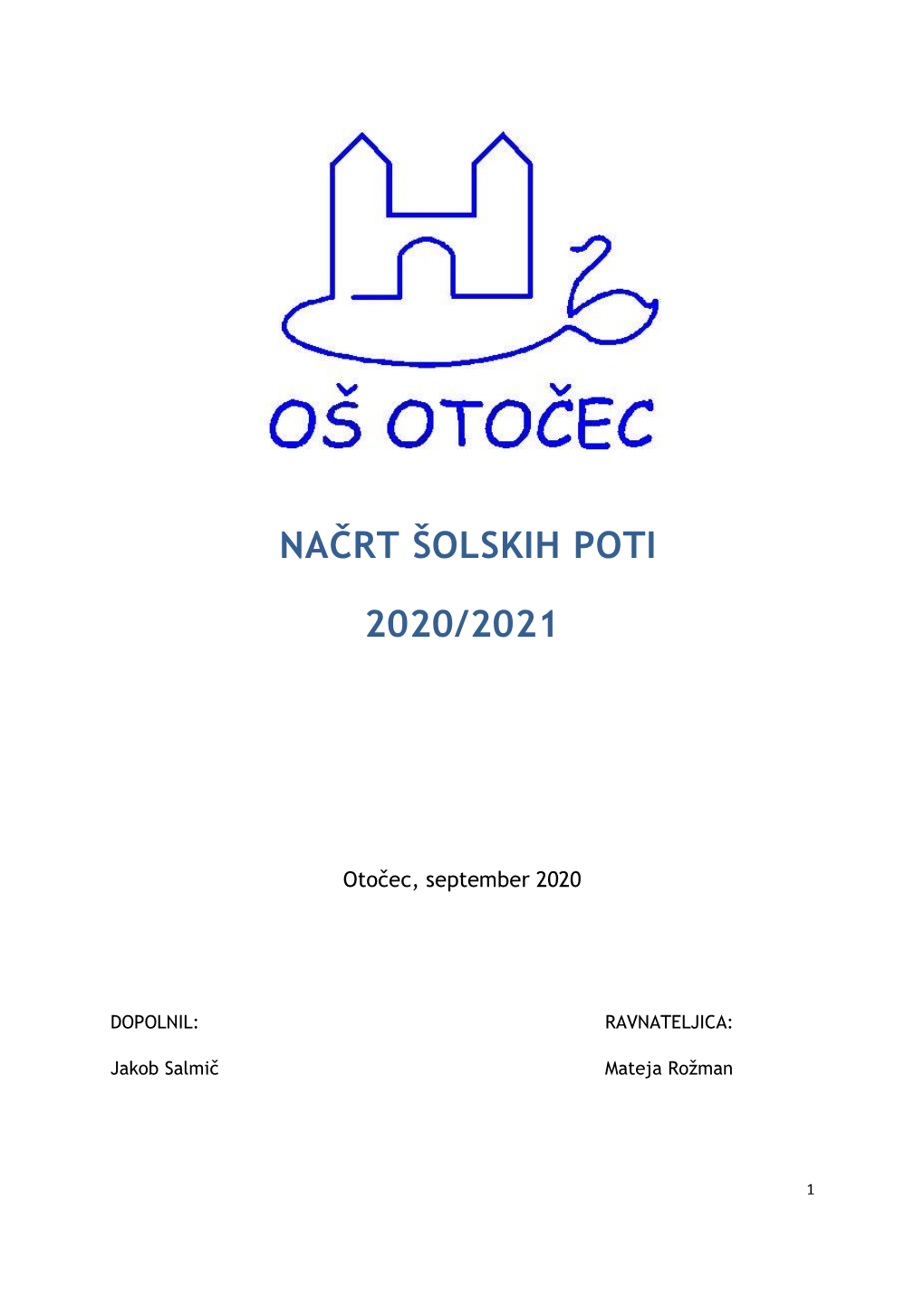 Načrt Šolskih Poti 2020/2021