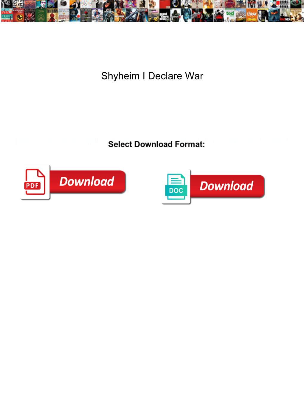 Shyheim I Declare War