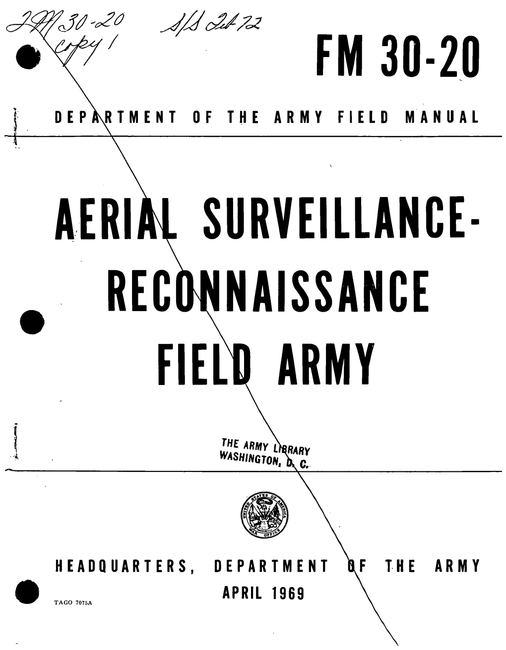 Aerial Survellance-Reconnaisance Field Army