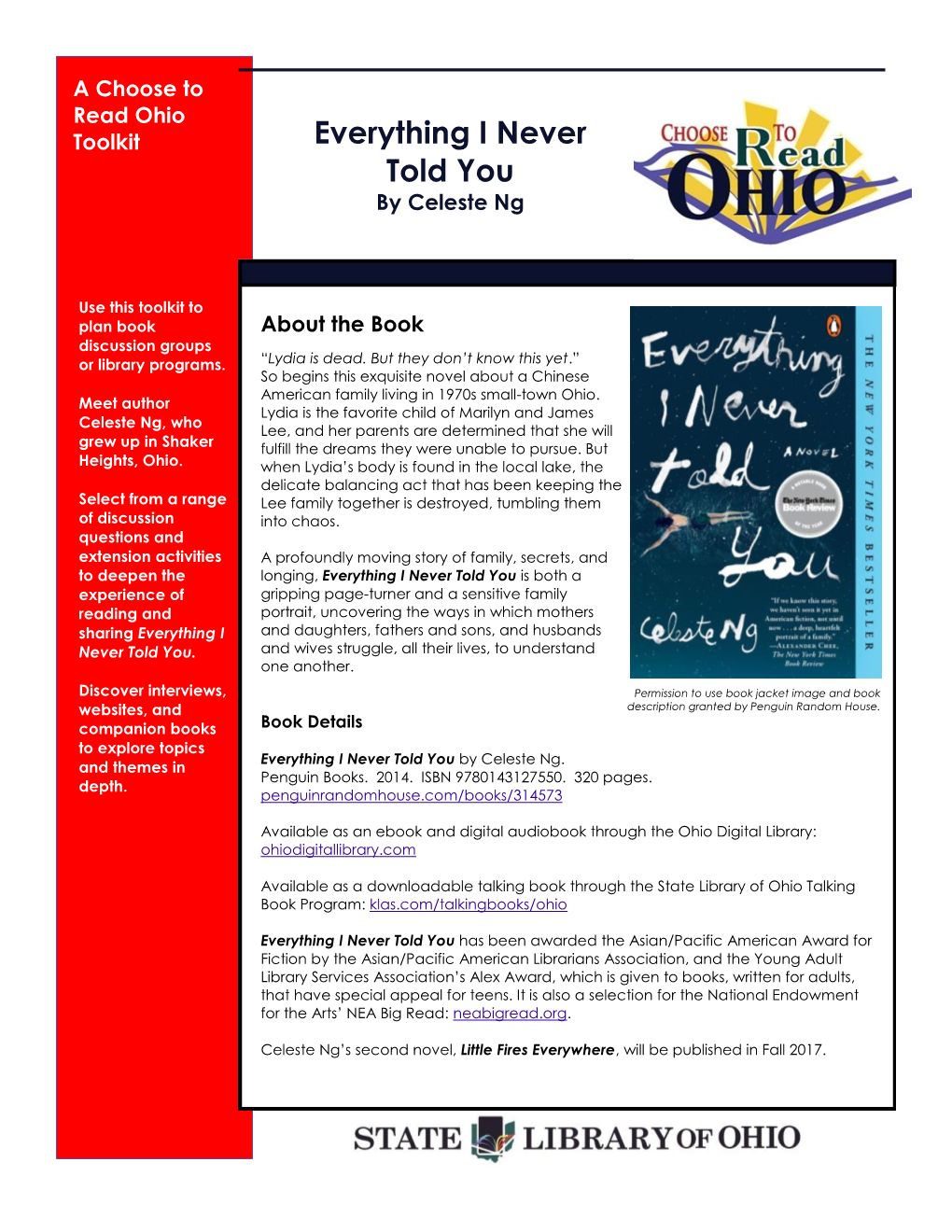 Read Ohio Toolkit for Everything I Never Told