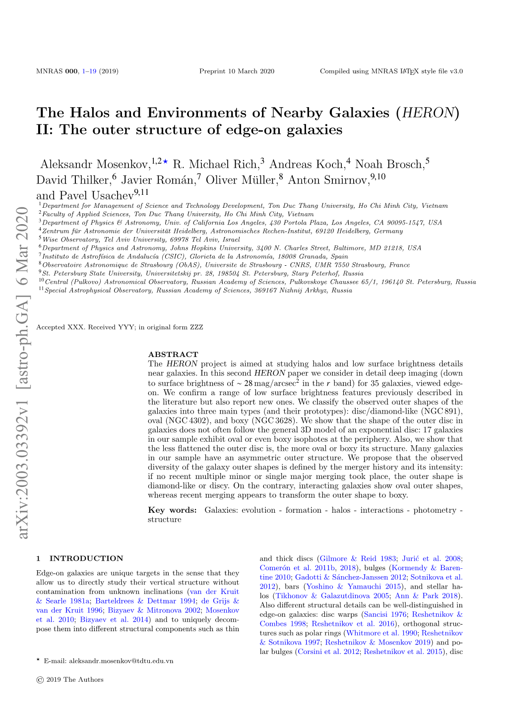 (HERON) II: the Outer Structure of Edge-On Galaxies