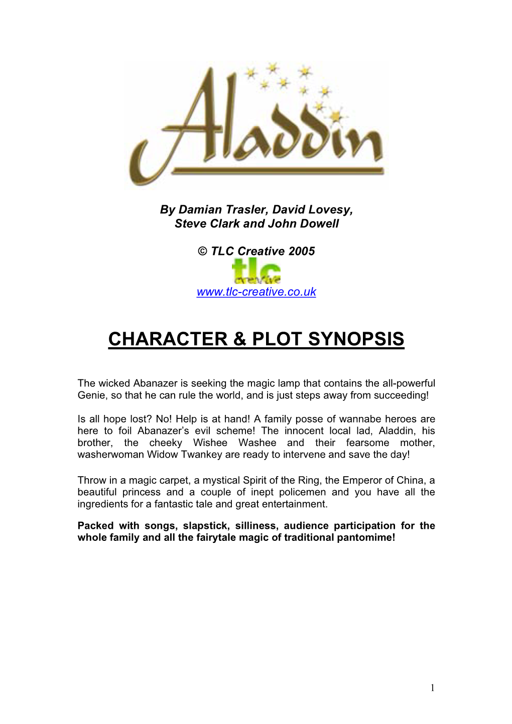 Plot and Characters