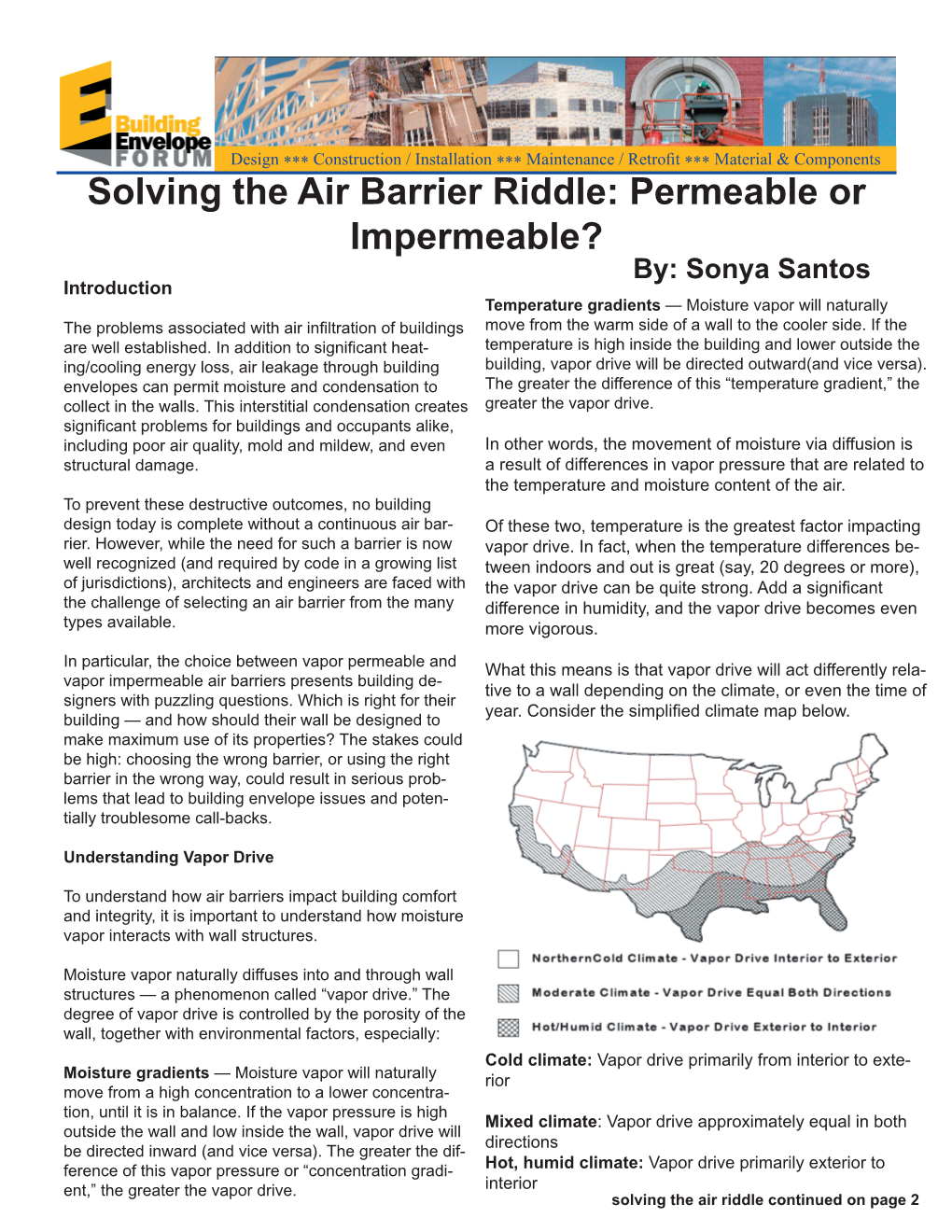 Solving the Air Barrier Riddle: Permeable Or Impermeable?