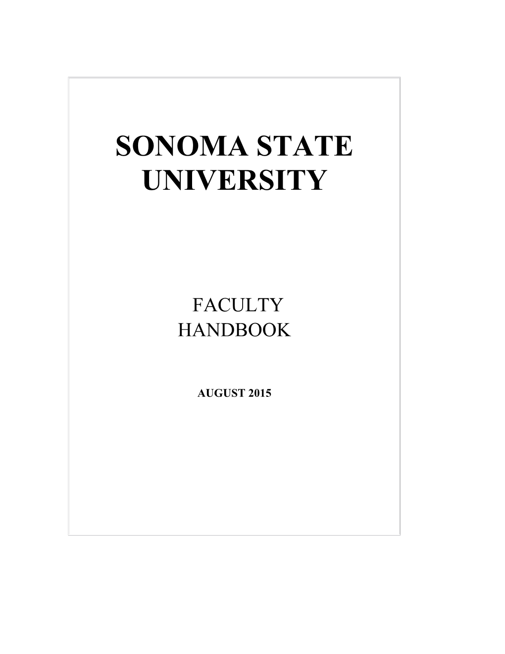 Sonoma State University s1