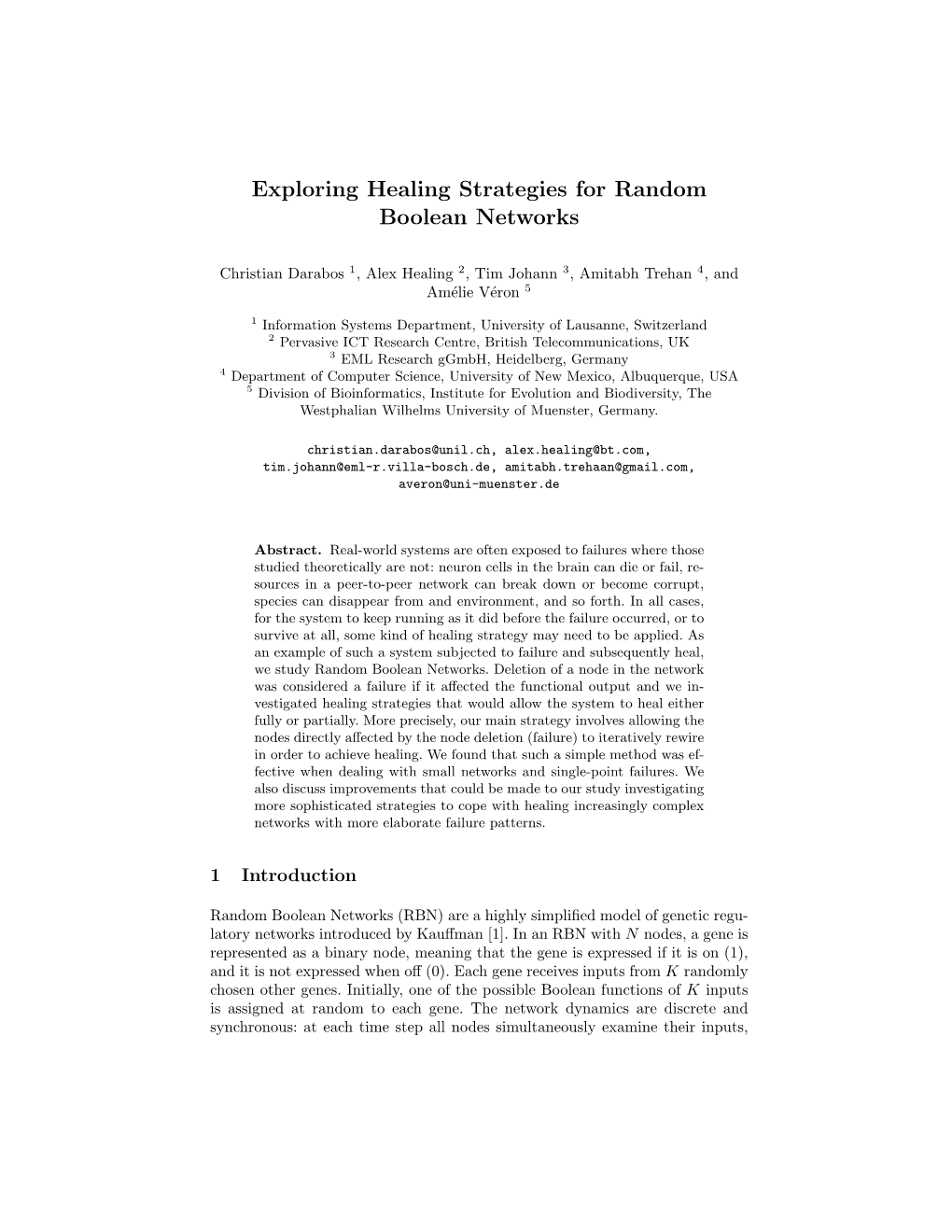 Exploring Healing Strategies for Random Boolean Networks