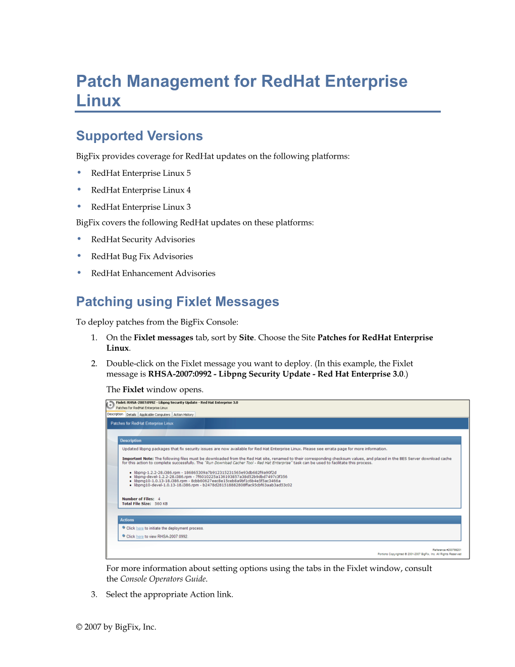 Patch Management for Redhat Enterprise Linux