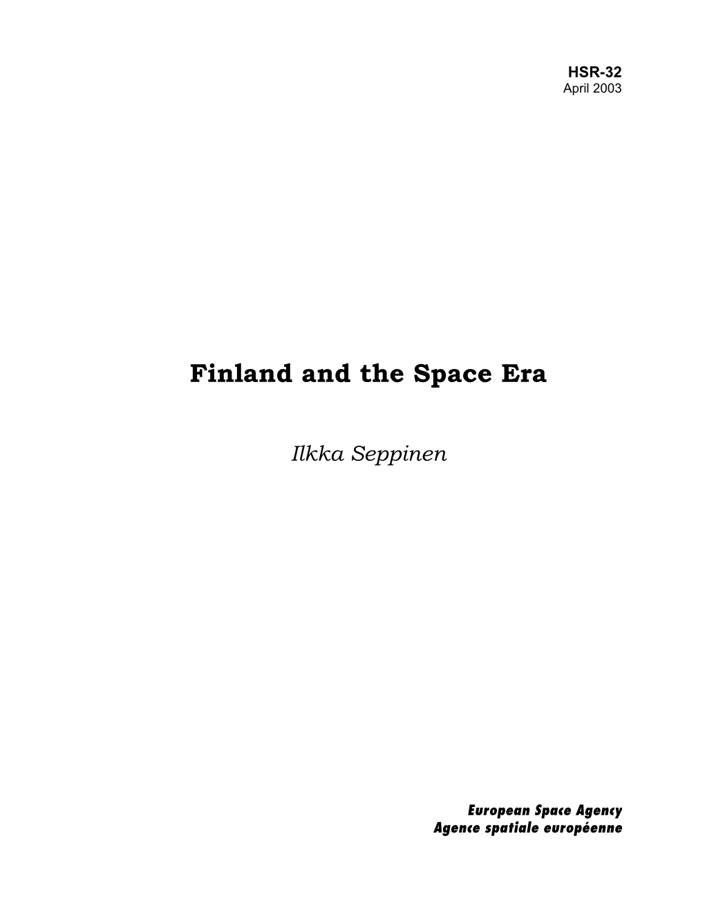 Finland and the Space Era