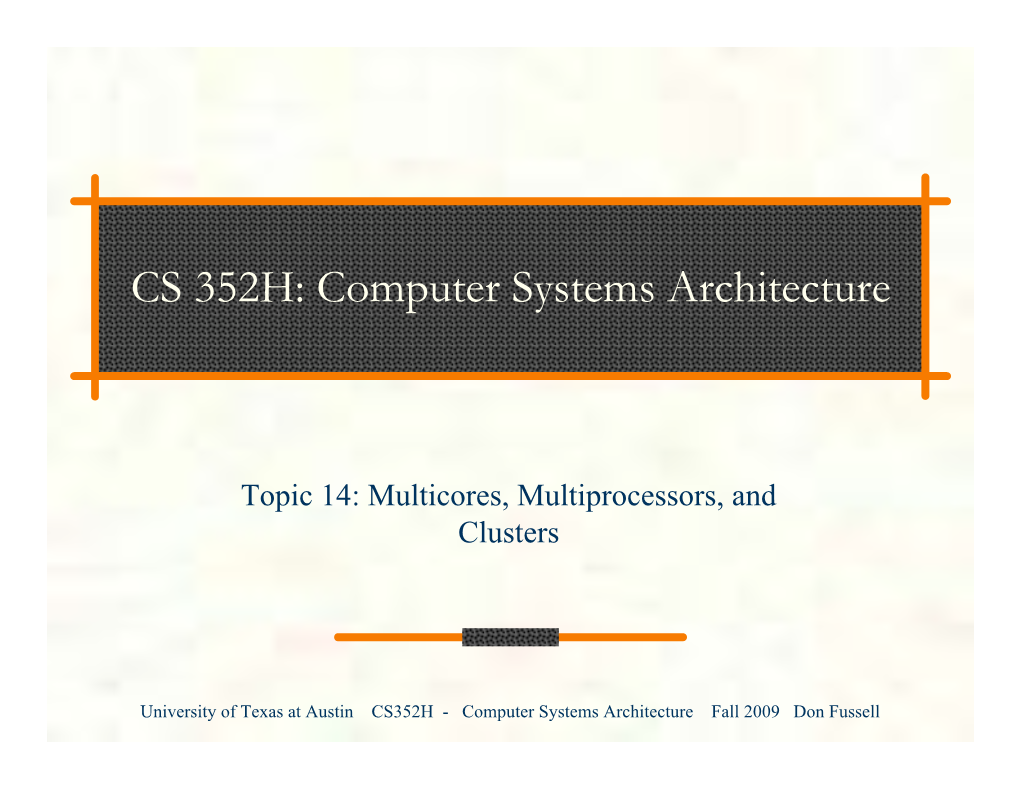 Computer Systems Architecture