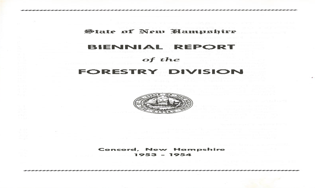 Biennial Report Forestry Division