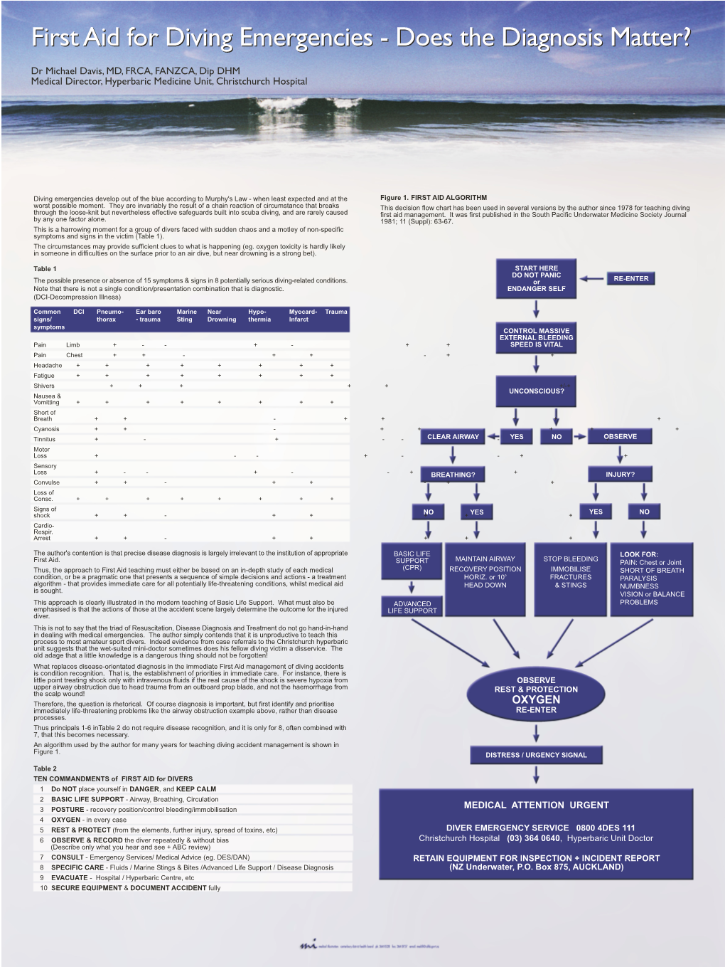 First Aid for Diving Emergencies.FH9