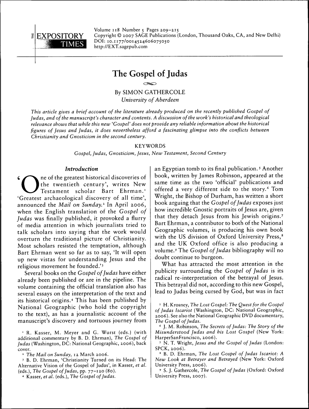 The Gospel of Judas