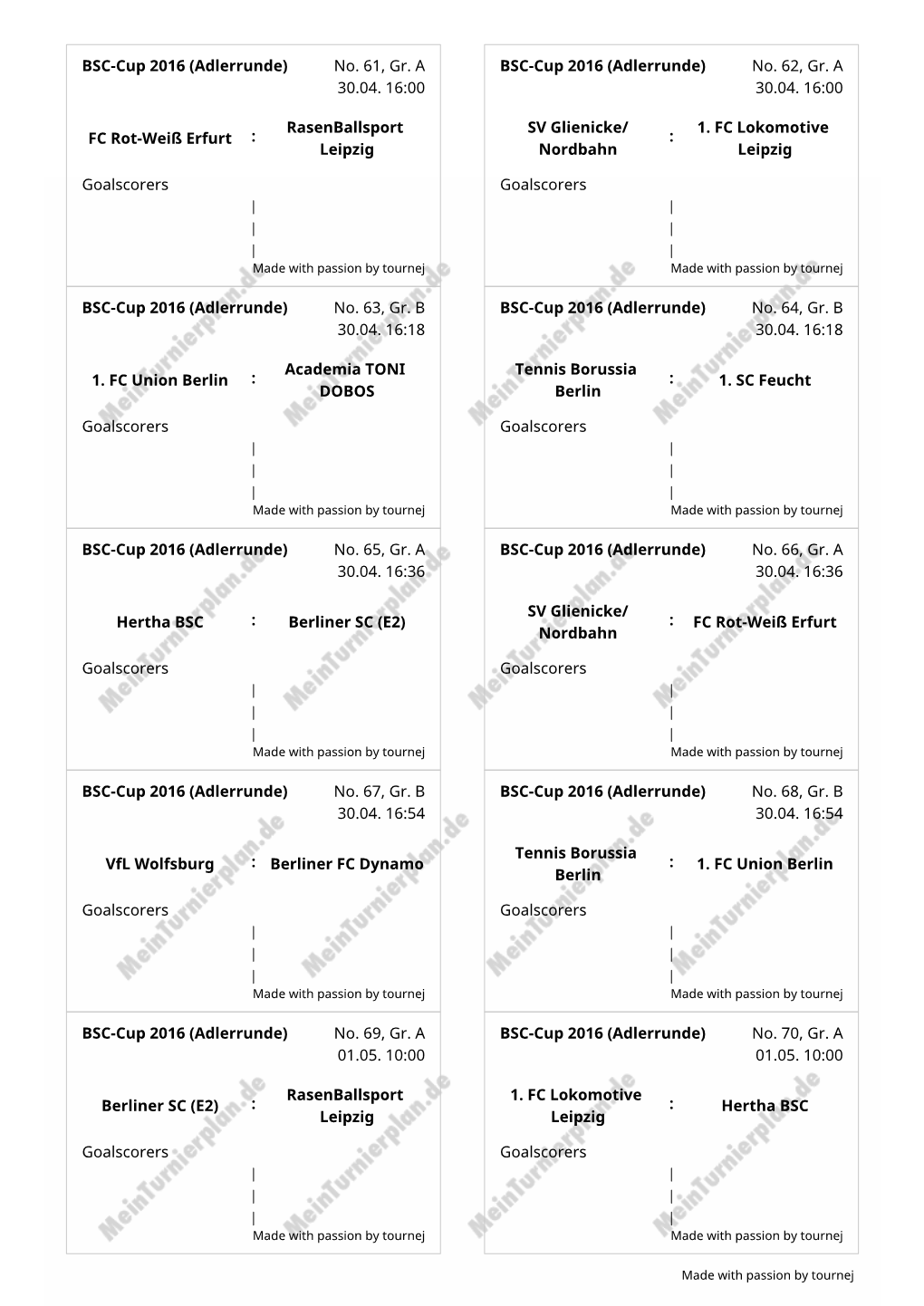 BSC-Cup 2016 (Adlerrunde) No