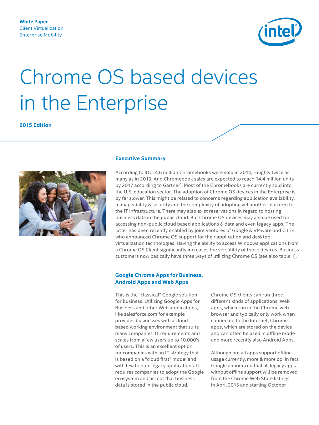Chrome OS Based Devices in the Enterprise