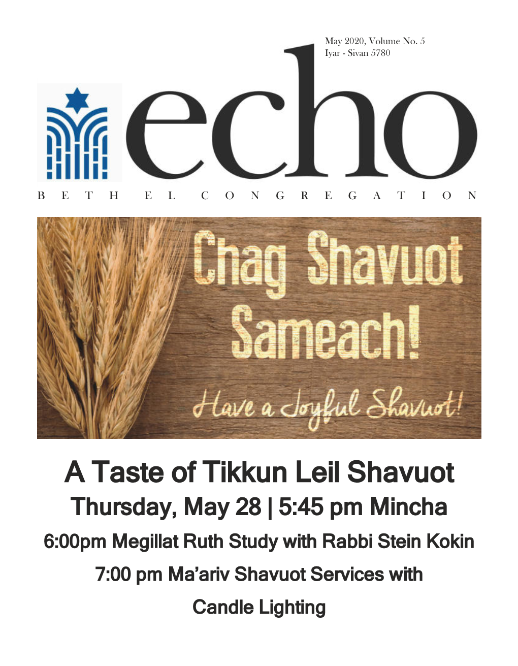 A Taste of Tikkun Leil Shavuot