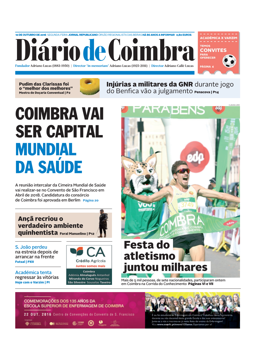 Coimbra Vai Ser Capital Mundial Da Saúde