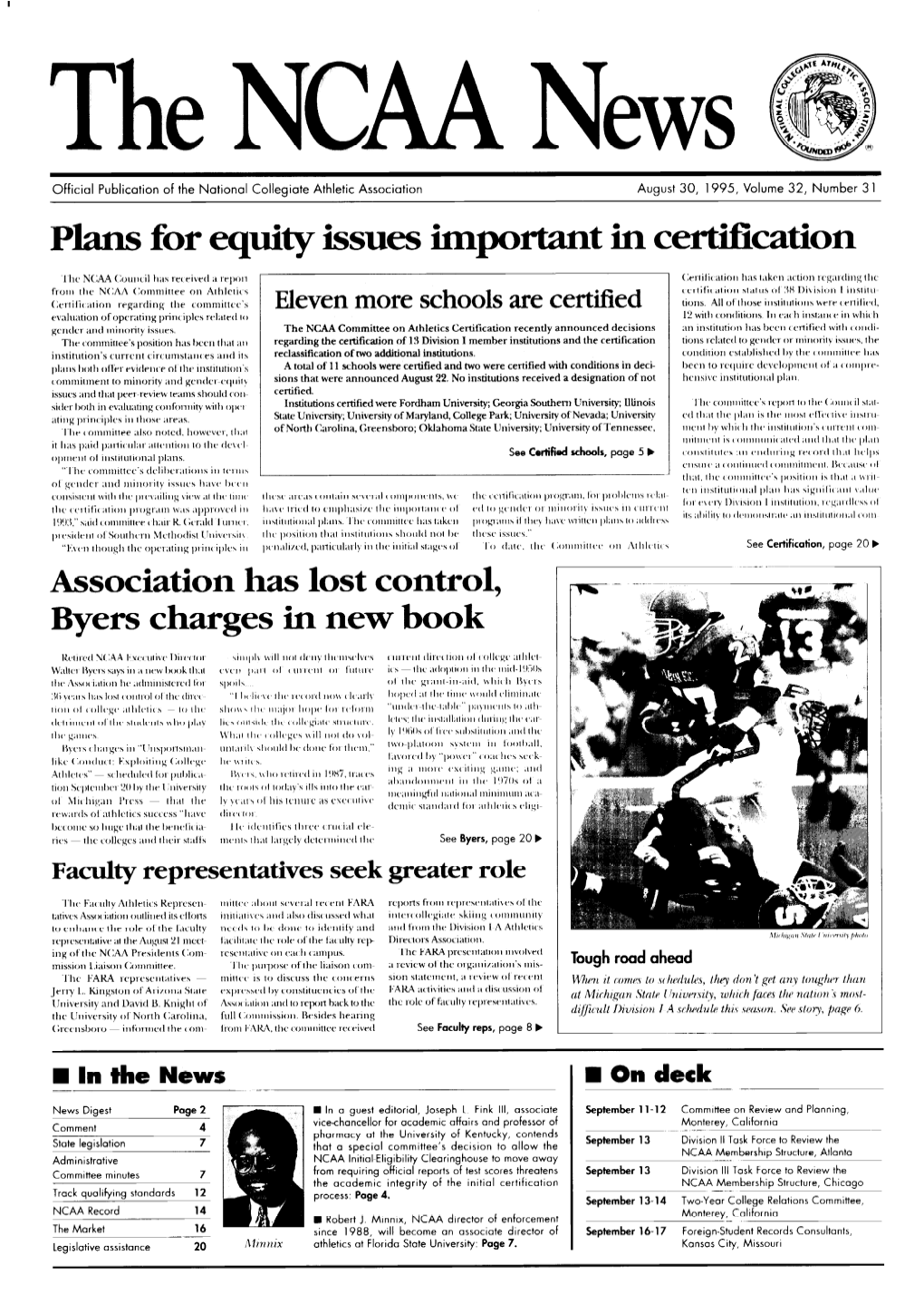 August 30, 1995, Volume 32, Number 3 1 Plans for Eqyity Issues Ifnpmt in Certifkation