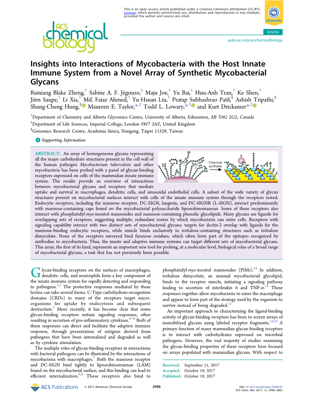 Insights Into Interactions of Mycobacteria with the Host Innate