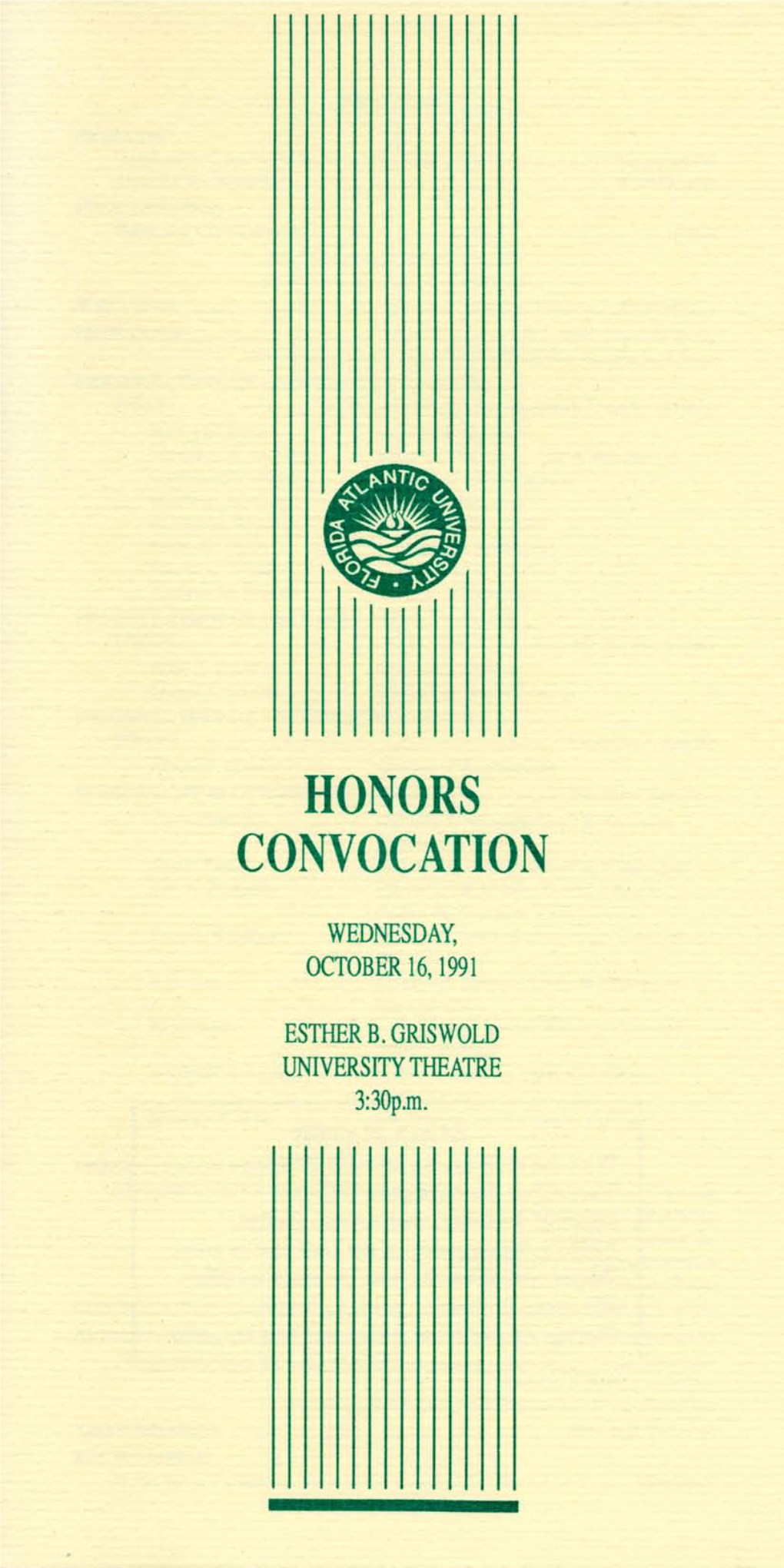 Honors Convocation