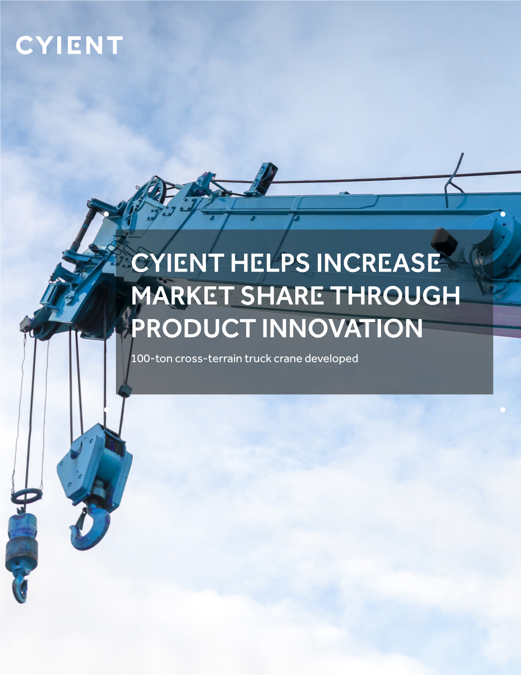 Case Study Cyient Helps Increase Market Share Through Product