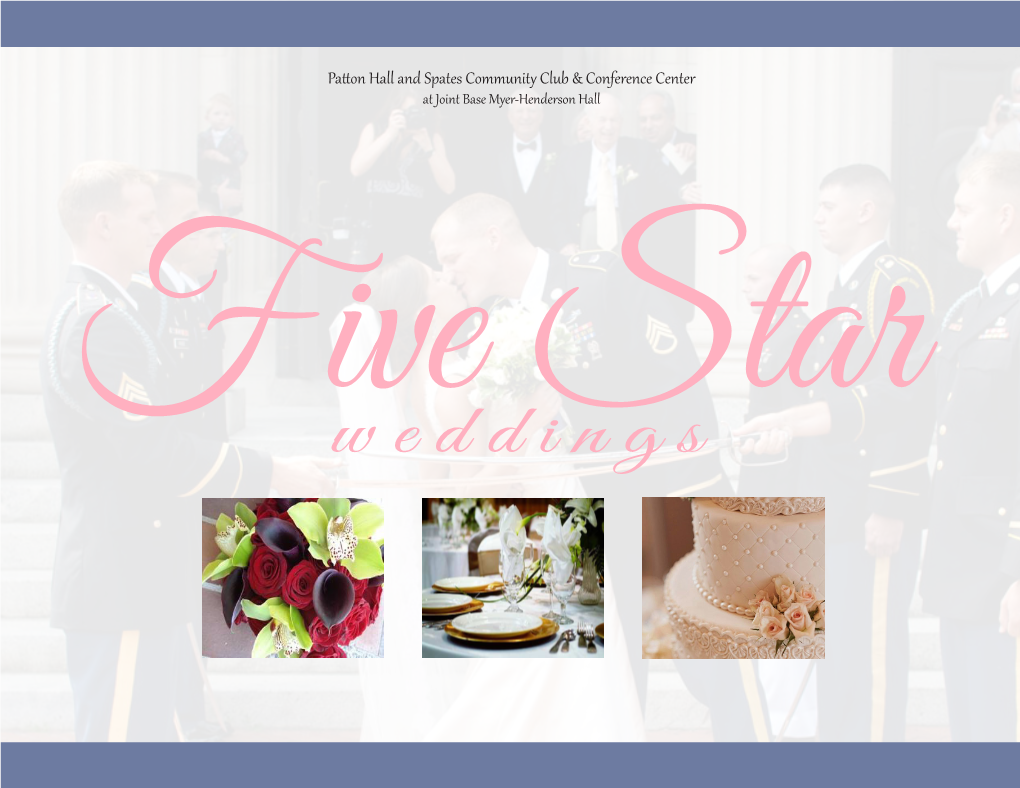 Weddings Star General Information Five Star Catering Wedding Packages Bring Together All the Elements for a Memorable, Elegant Reception Into One Convenient Order