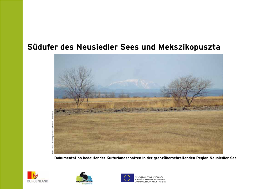 Südufer Des Neusiedler Sees Und Mekszikopuszta