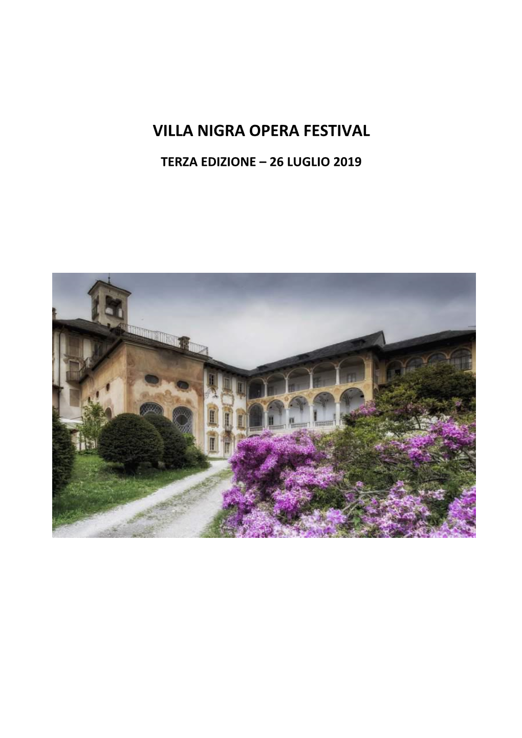 Villa Nigra Opera Festival