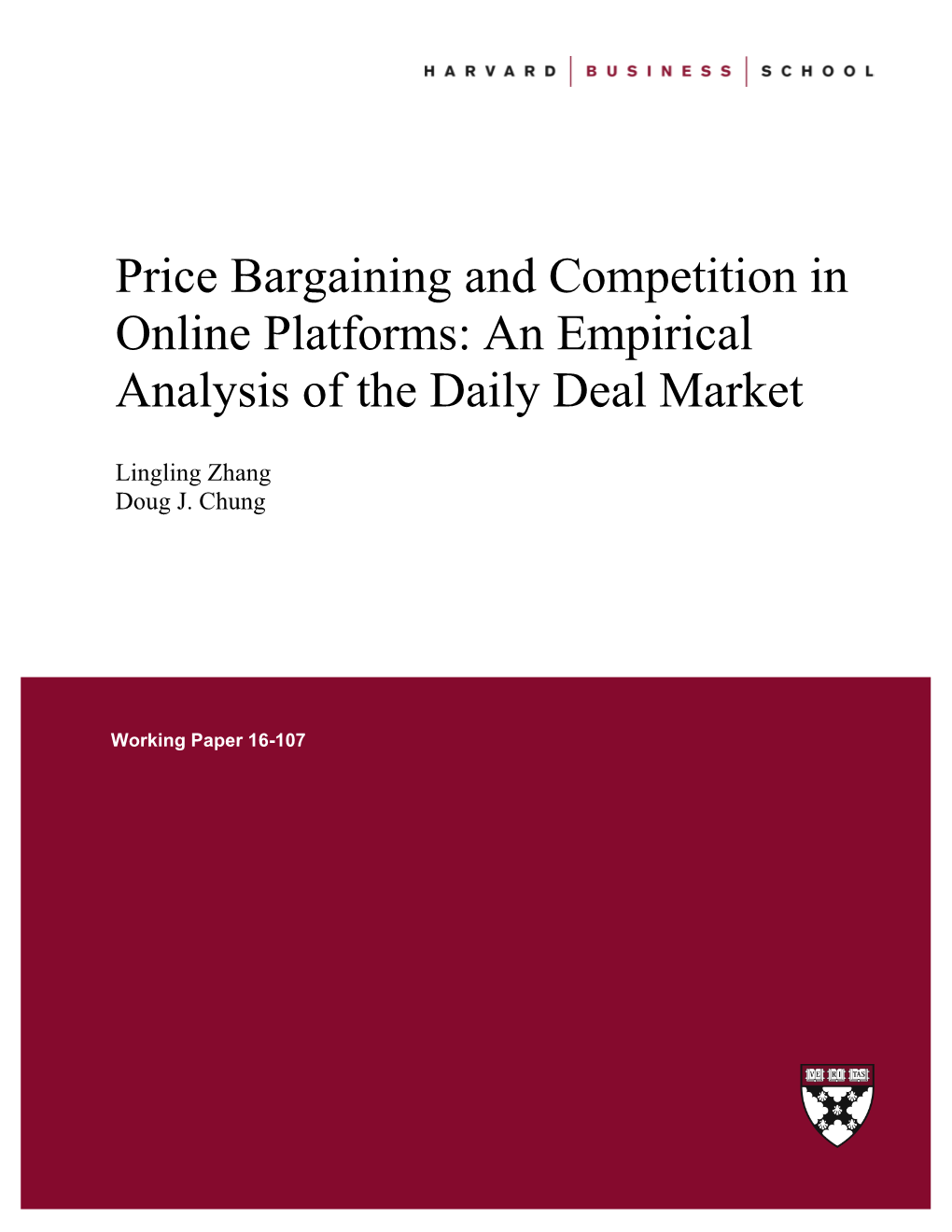 Price Bargaining and Competition in Online Platforms: an Empirical Analysis of the Daily Deal Market